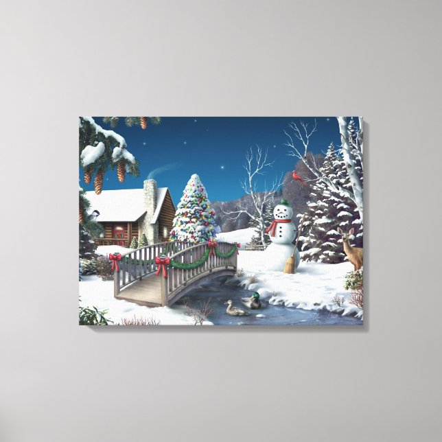 Toile Alan Giana "Dans la maison d'hiver" Imprimer (Recto)
