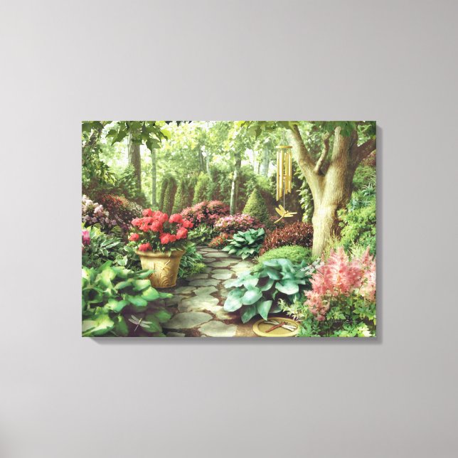 Toile Alan Giana "Jardin des libellules" Imprimer (Recto)
