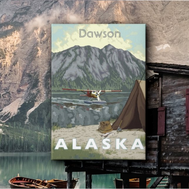 Toile Alaska Bush Avion Et Pêche Voyage (Créateur téléchargé)