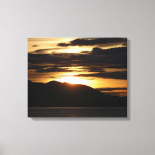 Toile Alaskan Sunset III Belle photographie de l'Alaska