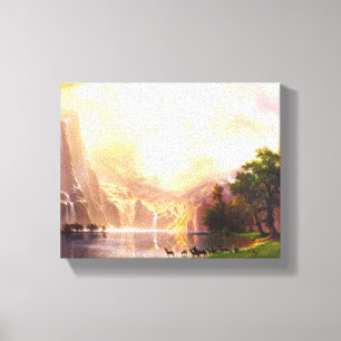Toile Albert Bierstadt Parmi la Sierra Nevada