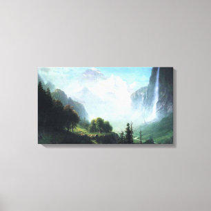 Toile Albert Bierstadt poussibbach cas near lauterbrunne