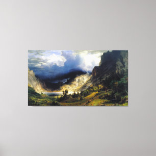 Toile Albert Bierstadt Une tempête dans les montagnes Ro