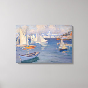 Toile Albert Edelfelt - Port d'Helsinki