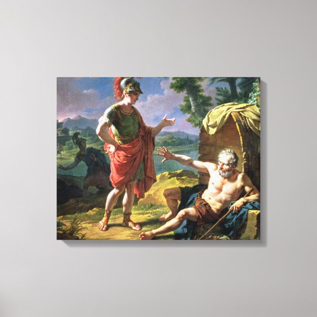 Toile Alexander and Diogenes, 1818 (oil on canvas) (Recto)