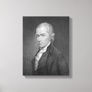 Toile Alexander Hamilton (1757-1804) gravé par John