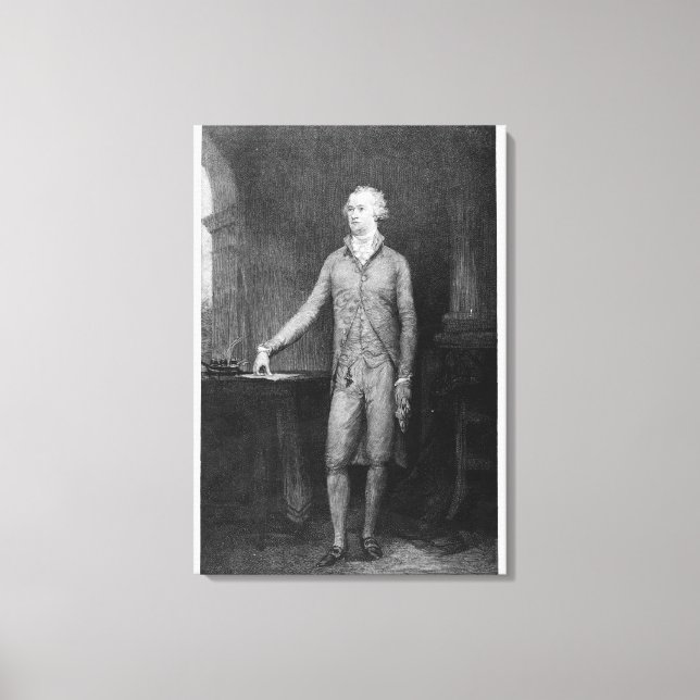 Toile Alexander Hamilton, après la peinture de 1792 (Recto)
