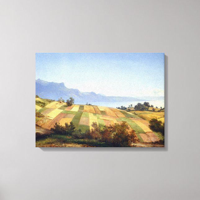 Toile Alexandre Calame Paysage suisse (Recto)