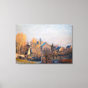 Toile Alfred Sisley - Frosty Morning à Louveciennes