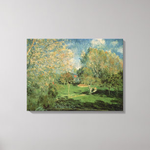 Toile Alfred Sisley   le jardin de la famille de