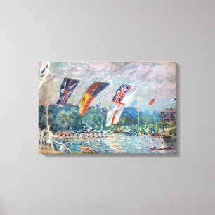 Toile Alfred Sisley - Régate à Molesey