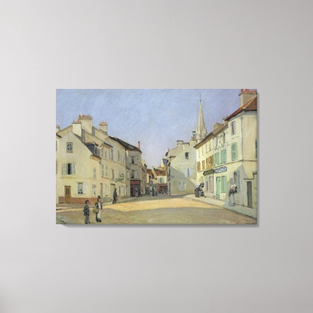 Toile Alfred Sisley | Rue de la Chaussee à Argenteuil (Recto)