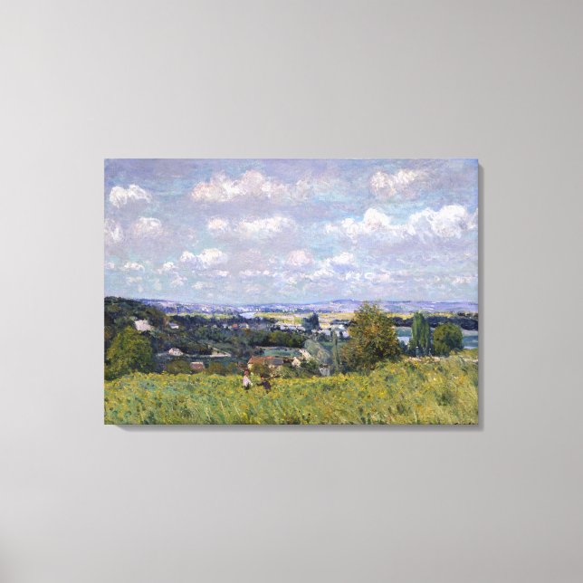 Toile Alfred Sisley | Vallée de la Seine à St-Cloud (Recto)