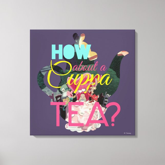 Toile Alice Au Pays Des Merveilles | Et Un Thé De Cuppa  (Recto)