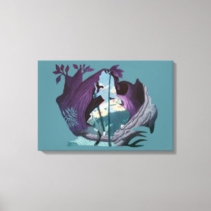 Toile Alice Daisy Field Silhouette in Tulgey Woods