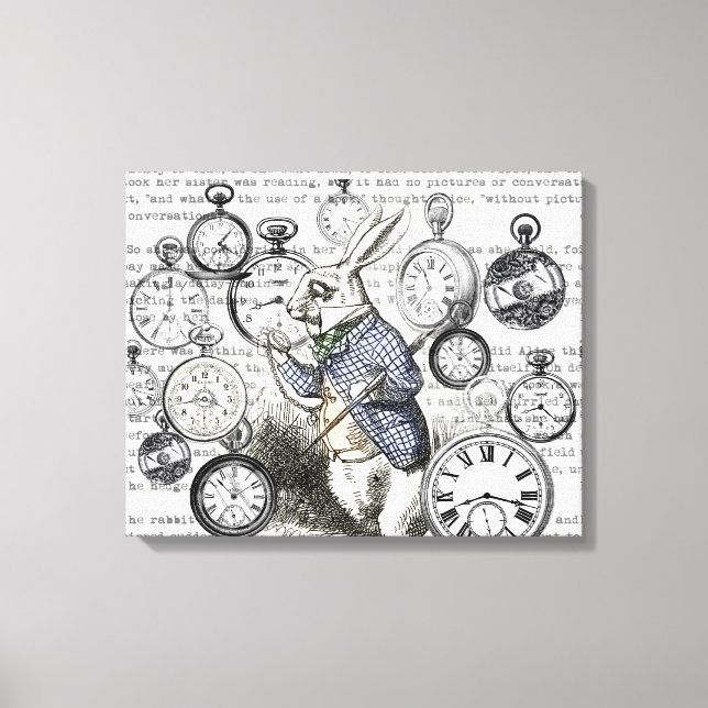 Toile Alice de lapin blanc au pays des merveilles (Recto)
