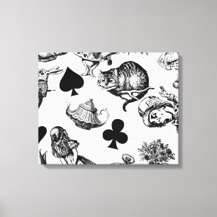 Toile Alice White Rabbit Wonderland Classic