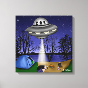 Toile Alien d'enlèvement extra-terrestre