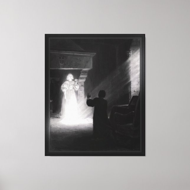 Toile Alix Apparition Au Masque par Tony Robert-Fleury (Recto)