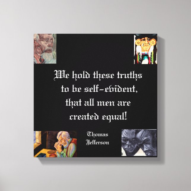 TOILE ALL MEN ARE EQUAL  (Recto)