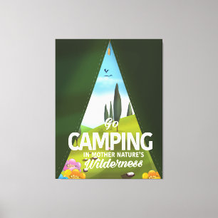 Toile Aller Camping Dans la nature sauvage de la mère