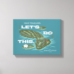 Toile Alligator - Le Lotus Blanc