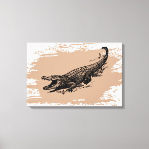 Toile Alligator vintage