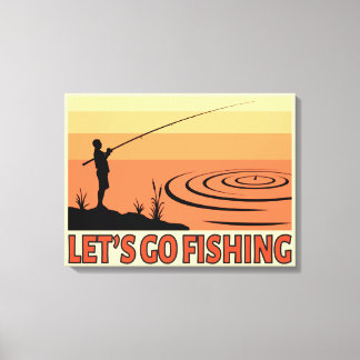 Toile Allons pêcher