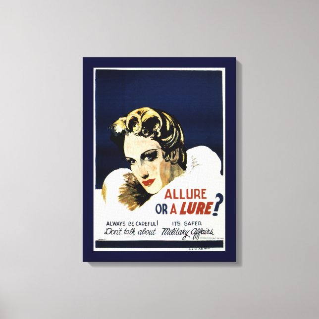 Toile Allure ou un leurre ? (Recto)
