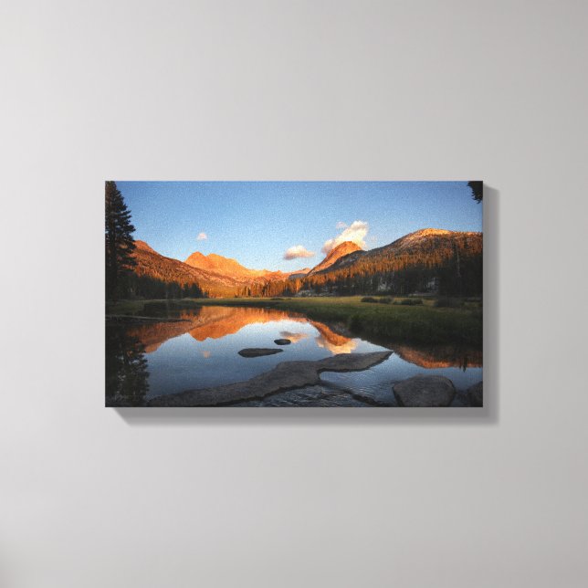 Toile Alpenglow de coucher de soleil McClure Meadow - se (Recto)