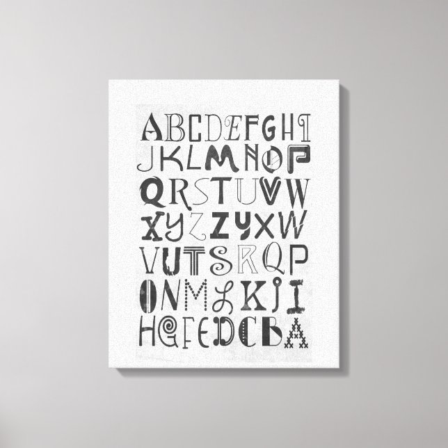 Toile Alphabet (Recto)