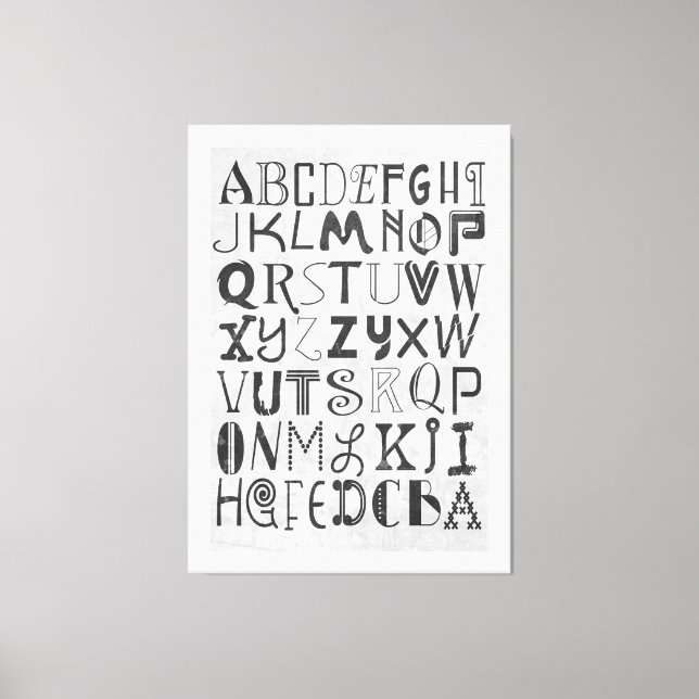 Toile Alphabet (Recto)