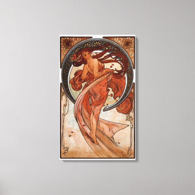 Toile Alphonse Mucha La Danse (Recto)