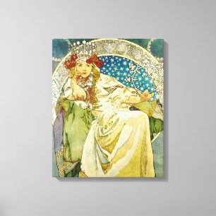 Toile Alphonse Mucha Princess Hyacinth Art Nouveau