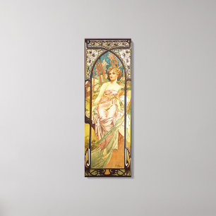 Toile Alphonse Mucha, Réveil du matin