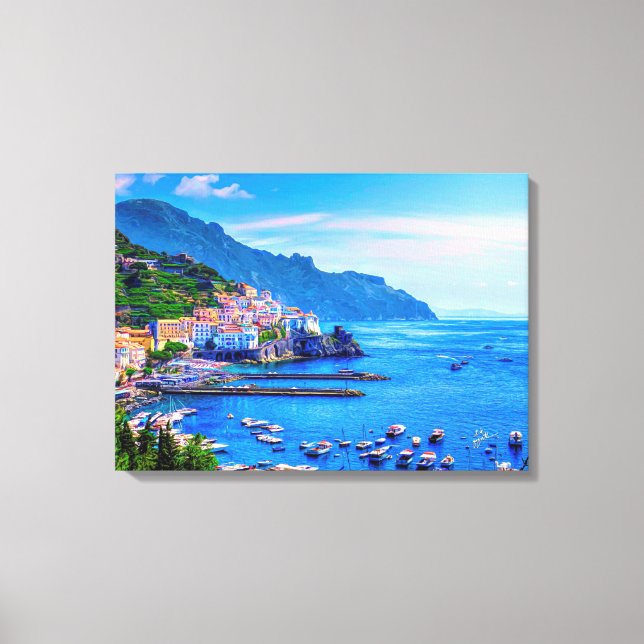 Toile Amalfi Italie Europe Photo Art (Recto)