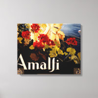 Amalfi Italie Poster de voyage Graphique d'art