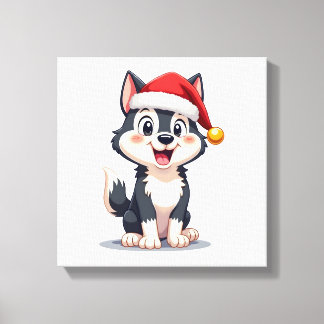Toile Amant de chien Husky de Noël Malamute (2)