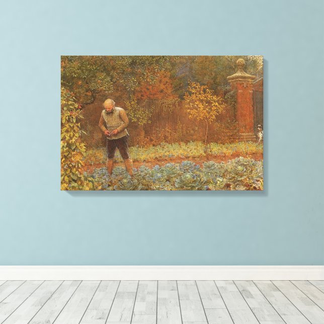 Toile Amateur (Coachman & Cabbages) par Frederick Walker (Insitu (Plancher de Bois))