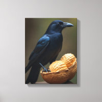 Amateurs d'arachide Corneille Canvas Mur Art