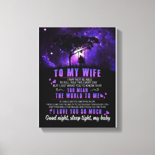 Toile Amateurs de femmes   À Ma Femme Je T'Aime Tant