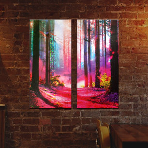 Toile Ambiance de la forêt magique