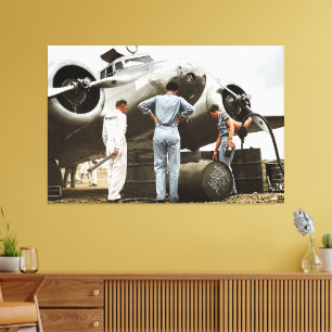Toile Amelia Earhart Lockheed Model 10 Electra 1937 rest