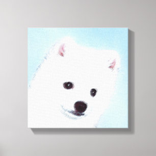Toile American Eskimo Dog Painting - Original Dog Art