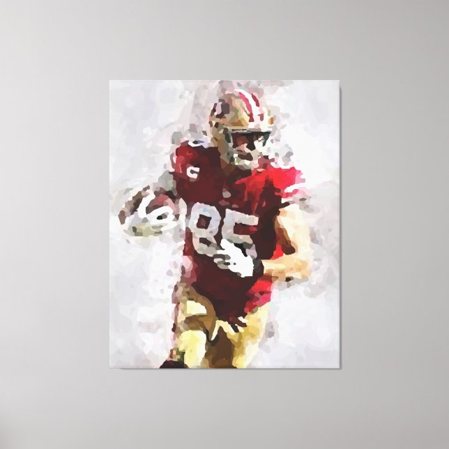 Toile American Football belle affiche rétro abstraite (Recto)
