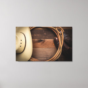 Toile American Rodeo Culture Wall Art