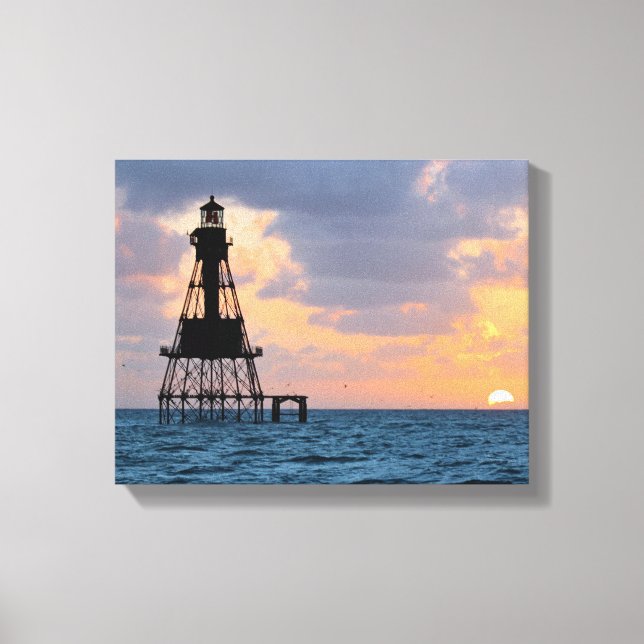 Toile American Shoal Lighthouse, Florida Canvas Imprimer (Recto)