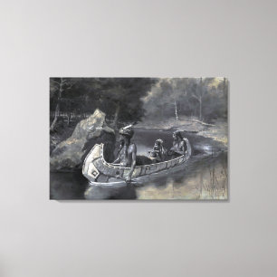 Toile Amérindien : Histoire de Hiawatha le guerrier et l