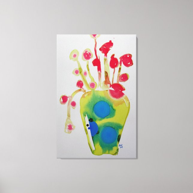 Toile Ameublement de fleurs Peinture Abstraite (Recto)