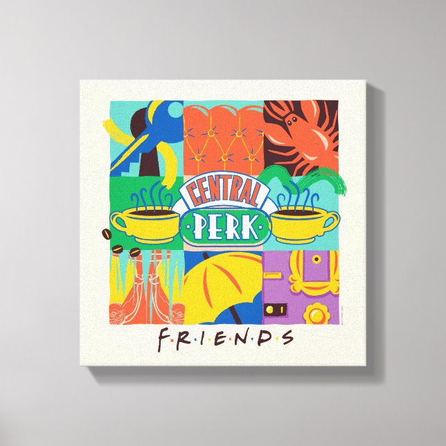 Toile AMIS™ | Central Perk Vibrant Graphic (Recto)